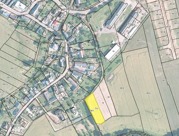 Prodej pozemku pro bydlení, Stavenice, 1905 m2