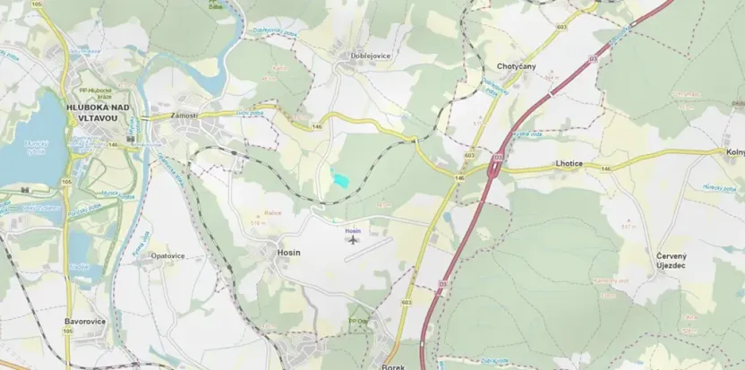 Prodej lesa, Hosín, 32334 m2