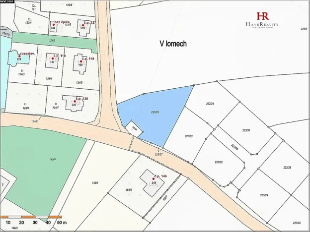 Prodej pozemku pro bydlení, Bystřice, 1446 m2