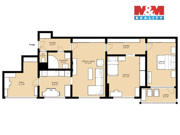 Prodej bytu 4+1, Mladá Boleslav - Mladá Boleslav II, Palackého, 97 m2