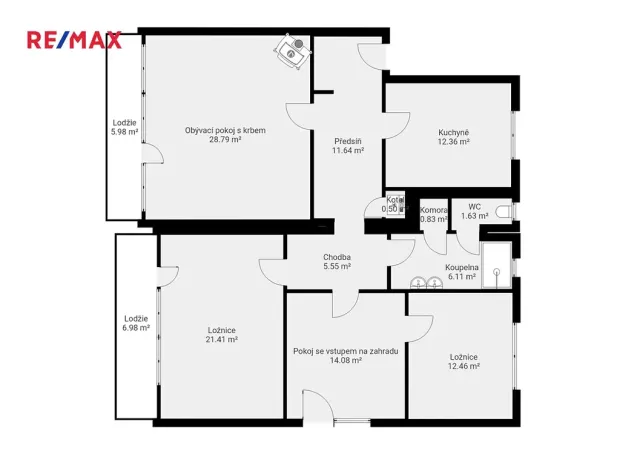 Prodej bytu 4+1, Příbram, Růžová, 143 m2