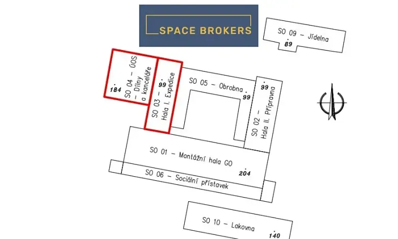 Pronájem skladu, Cheb, Karlovarská, 434 m2