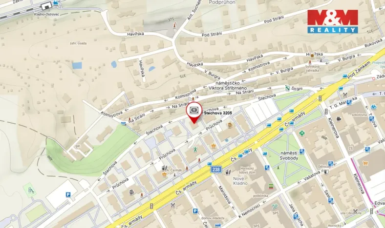 Prodej bytu 1+kk, Kladno, Štechova, 49 m2