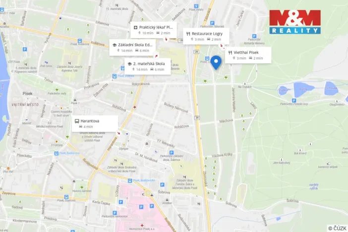 Prodej bytu 3+1, Písek - Budějovické Předměstí, Otakara Jeremiáše, 69 m2