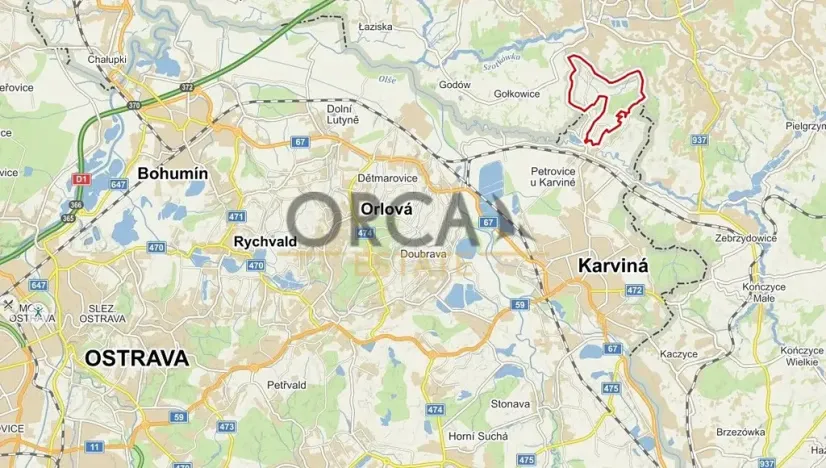 Prodej pole, Petrovice u Karviné, 8614 m2