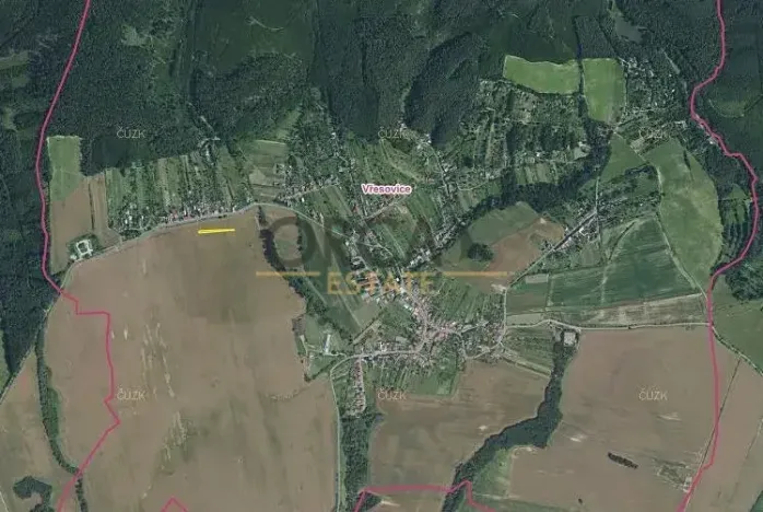 Prodej pole, Vřesovice, 953 m2