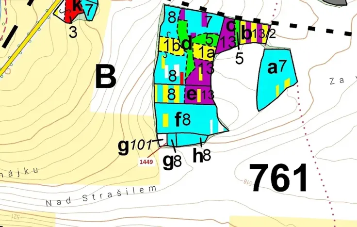 Dražba lesa, Hradiště, 638 m2