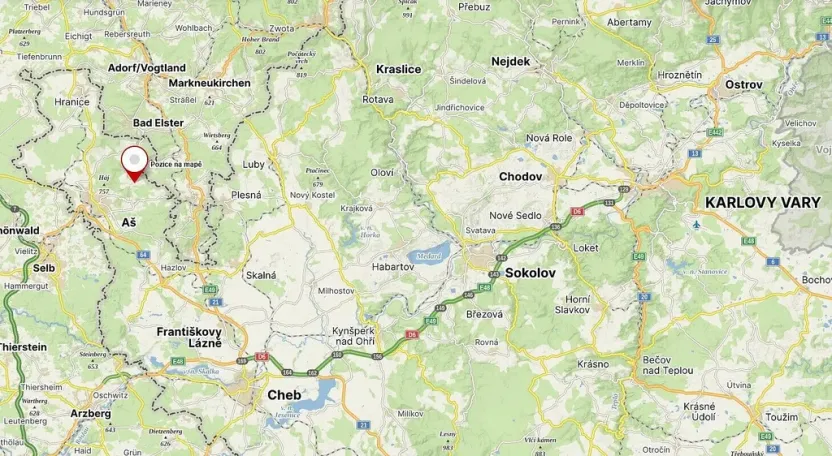 Prodej pozemku, Aš, 1691 m2