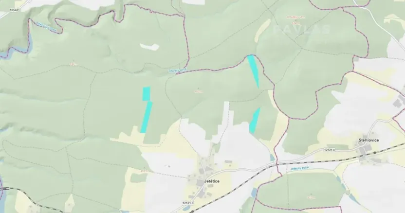 Prodej lesa, Jetětice, 103270 m2