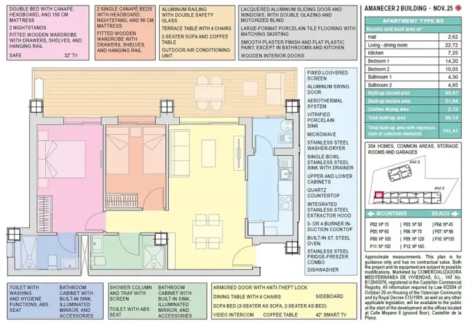 Prodej bytu 3+kk, Cabanes, Španělsko, Carrerasa Torre la Sal, 65 m2