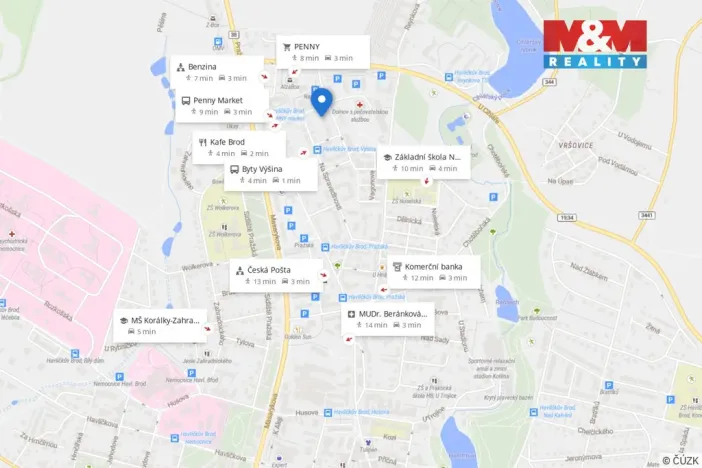 Prodej bytu 3+1, Havlíčkův Brod, Na Výšině, 70 m2