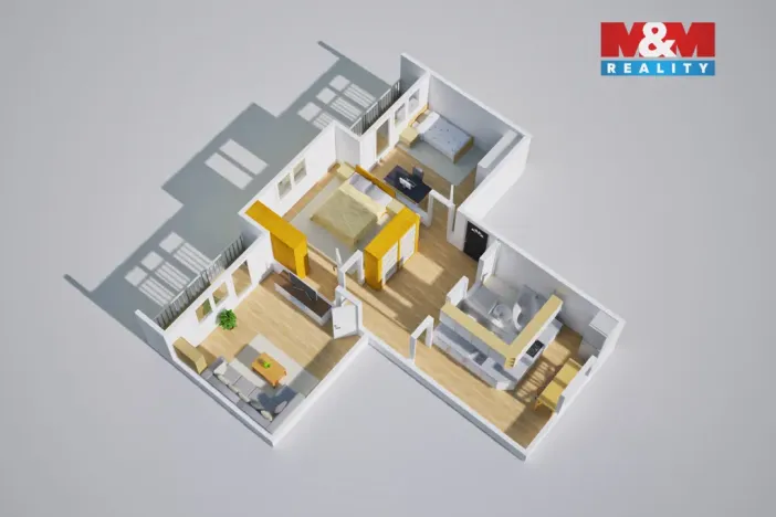 Pronájem bytu 3+1, Teplice, Palackého, 79 m2