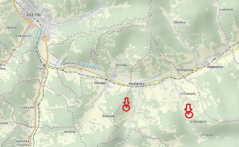 Prodej lesa, Huslenky, 11045 m2