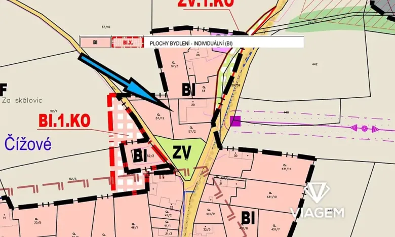 Prodej podílu pozemku pro bydlení, Kožlí, 628 m2