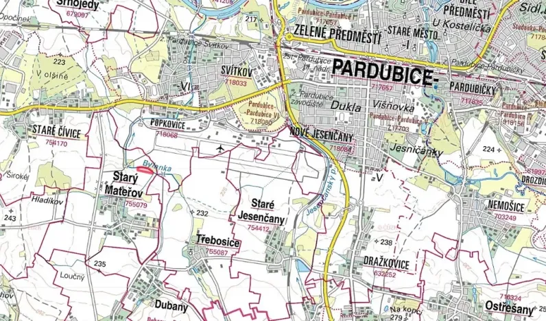 Prodej pole, Starý Mateřov, 17111 m2