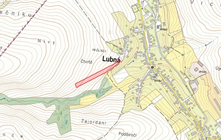 Prodej pole, Lubná, 7847 m2