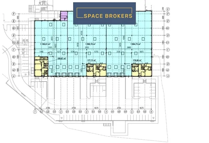 Pronájem skladu, Hostivice, Archeologická, 1600 m2