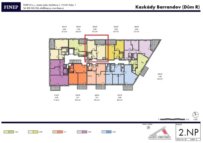 Prodej bytu 2+kk, Praha - Hlubočepy, Vítové, 47 m2