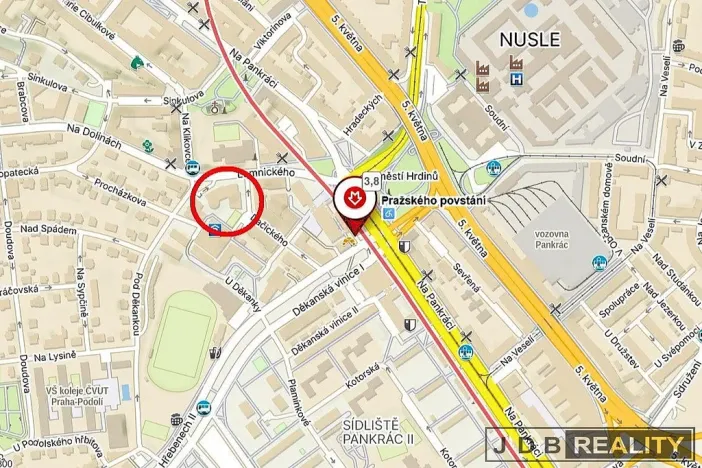 Pronájem kanceláře, Praha - Nusle, Lomnického, 15 m2