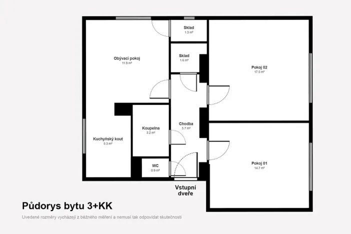 Prodej bytu 3+kk, Horní Jelení, A. Zápotockého, 62 m2