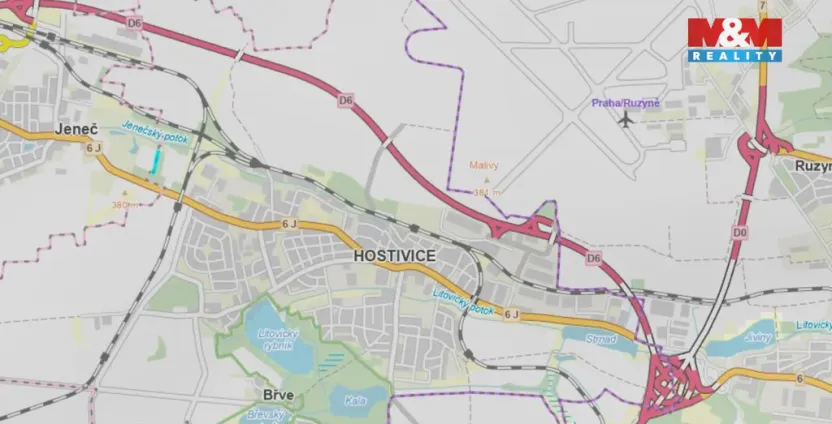 Prodej pole, Hostivice, 4929 m2