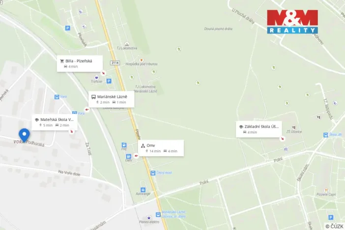 Pronájem bytu 3+1, Mariánské Lázně, Podhorská, 61 m2