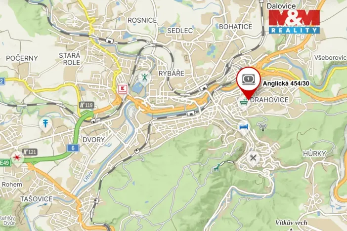 Prodej bytu 2+1, Karlovy Vary - Drahovice, Anglická, 55 m2