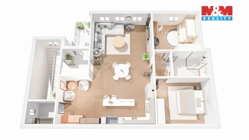 Pronájem bytu 3+kk, Mělník, Kněžny Emmy, 90 m2
