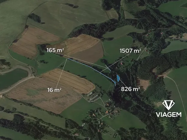 Prodej podílu zahrady, Stružinec, 1257 m2