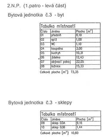 Prodej bytu 3+1, Praha - Ruzyně, Vlastina, 73 m2