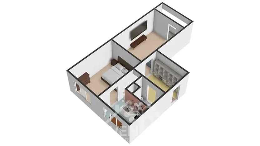 Prodej bytu 2+1, Desná, Krátká, 55 m2