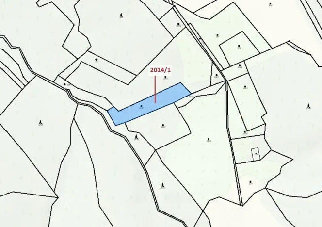 Dražba pozemku, Slopné, 1786 m2