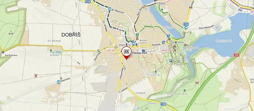 Pronájem bytu 2+1, Dobříš, Fričova, 58 m2