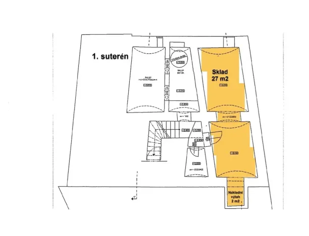 Pronájem skladu, Praha - Nusle, Mojmírova, 165 m2