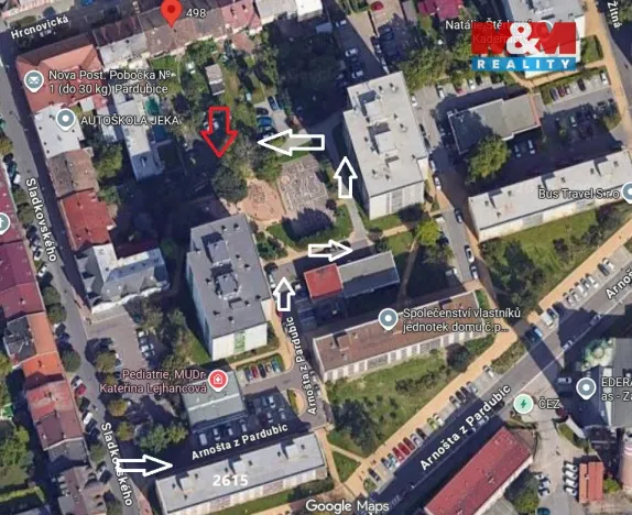 Pronájem garážového stání, Pardubice - Zelené Předměstí, Hronovická, 400 m2