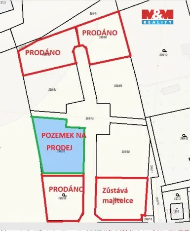 Prodej pozemku pro bydlení, Račice, 986 m2