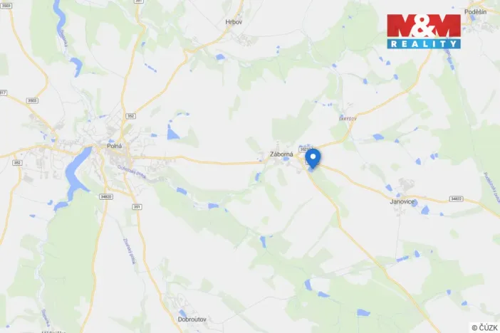 Prodej pozemku pro bydlení, Záborná, 970 m2