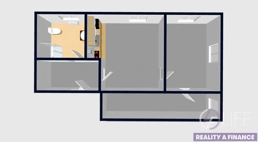 Pronájem bytu 3+kk, Rudník, 55 m2