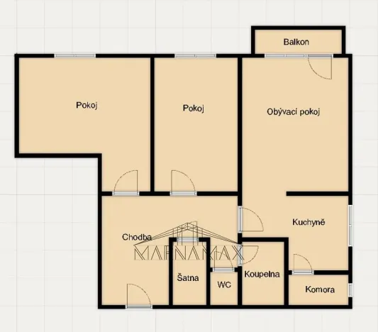 Pronájem bytu 3+kk, Kadaň, Na Strážišti, 57 m2