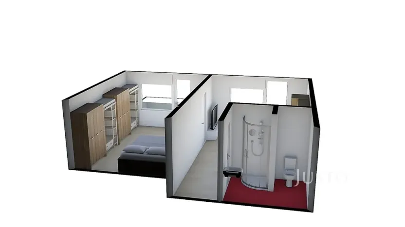 Pronájem bytu 1+1, Písek, nábřeží 1. máje, 36 m2