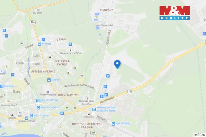 Prodej pozemku pro bydlení, Klášterec nad Ohří - Miřetice u Klášterce nad Ohří, 874 m2