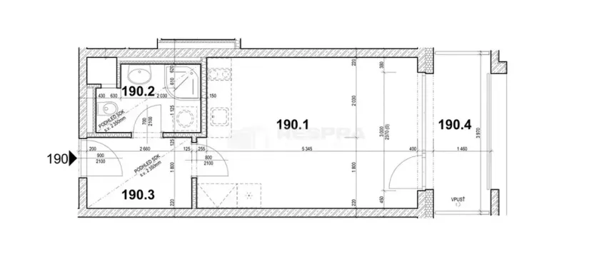 Pronájem bytu 1+kk, Praha - Hloubětín, Poděbradská, 33 m2