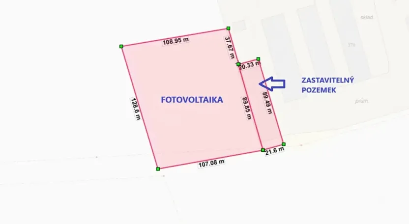 Prodej komerčního pozemku, Tečovice, 15590 m2