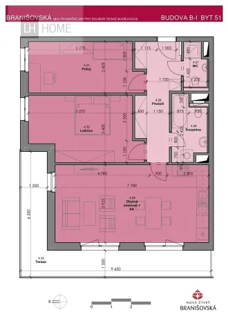 Prodej bytu 3+kk, České Budějovice, Branišovská, 84 m2