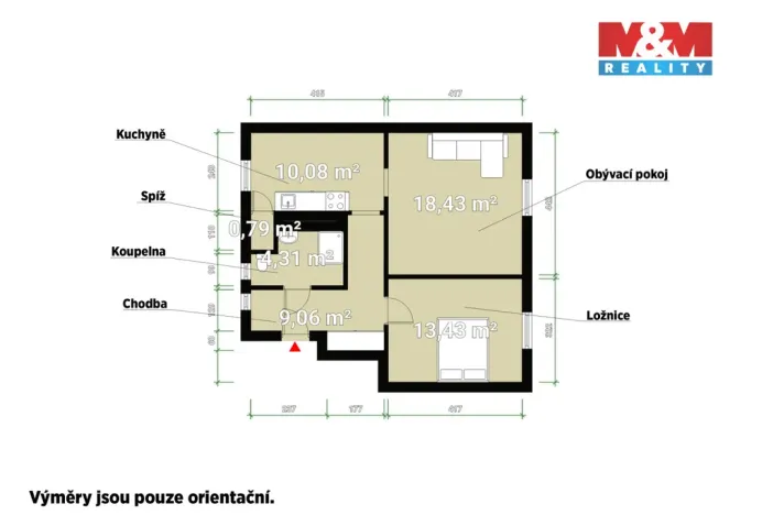 Prodej bytu 2+1, Rokycany - Nové Město, Boženy Němcové, 68 m2