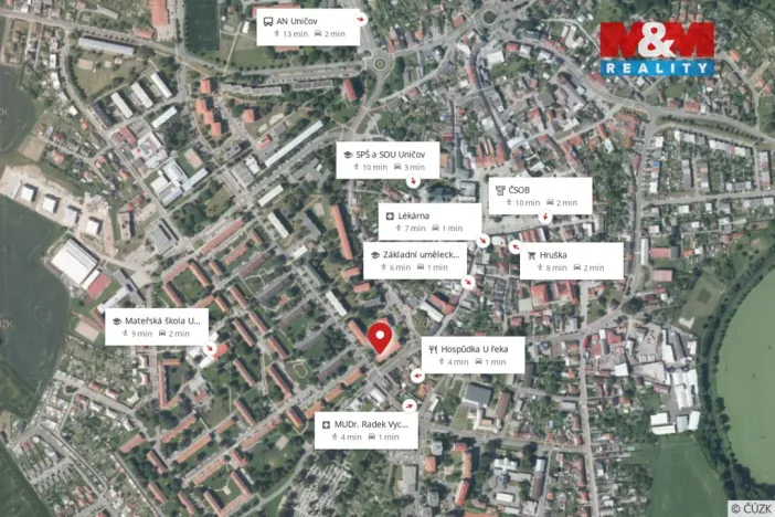 Prodej bytu 3+1, Uničov, Litovelská, 73 m2