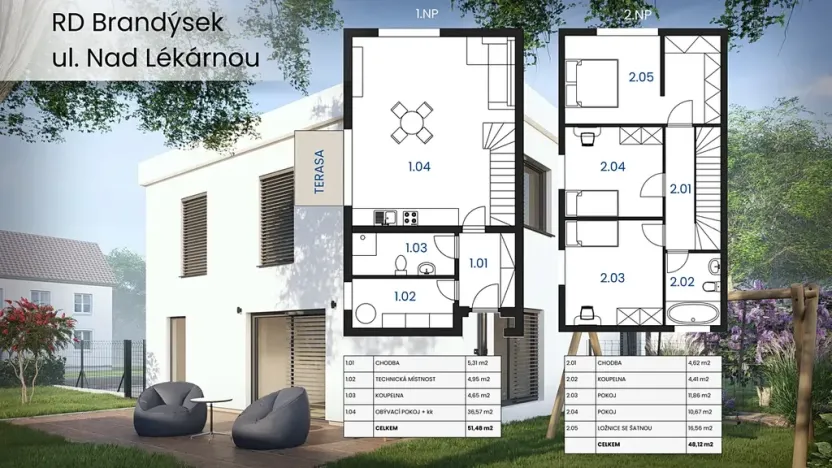 Prodej rodinného domu, Brandýsek, 100 m2