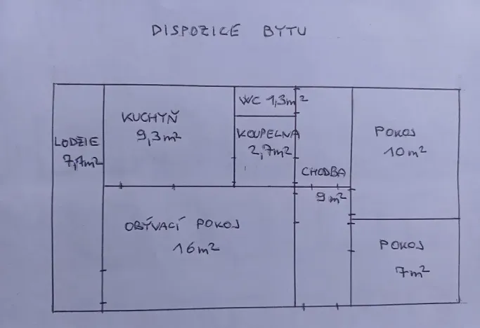 Prodej bytu 3+1, Praha - Střížkov, Rumburská, 64 m2