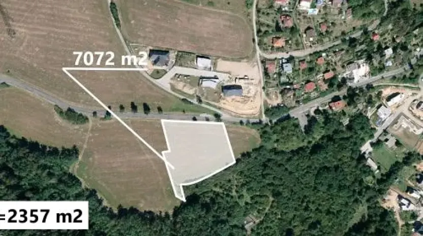 Prodej podílu pole, Davle, 2357 m2