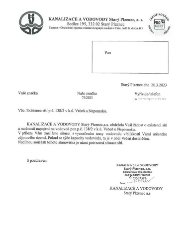 Prodej pozemku pro bydlení, Vrčeň, 13327 m2